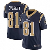 Nike Los Angeles Rams #81 Gerald Everett Navy Blue Team Color NFL Vapor Untouchable Limited Jersey,baseball caps,new era cap wholesale,wholesale hats